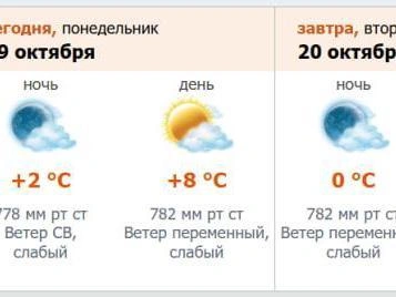 Скриншот с meteo.nw.ru