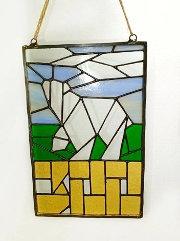 Символ Пермского края, выполненный в технике Тиффани | Источник: предоставлено Ксенией Цыганковой