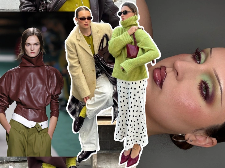 Бордо + оливковый: самый красивый дуэт ноября, который выглядит дорого Бордо + оливковый: самый красивый дуэт ноября, который выглядит дорого