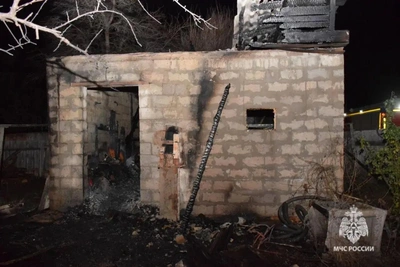 МЧС показало последствия пожара в Волжском