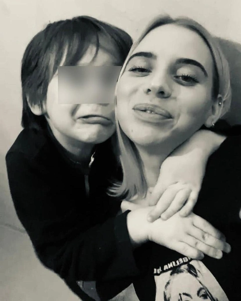 Дарья Лучкина с сыном