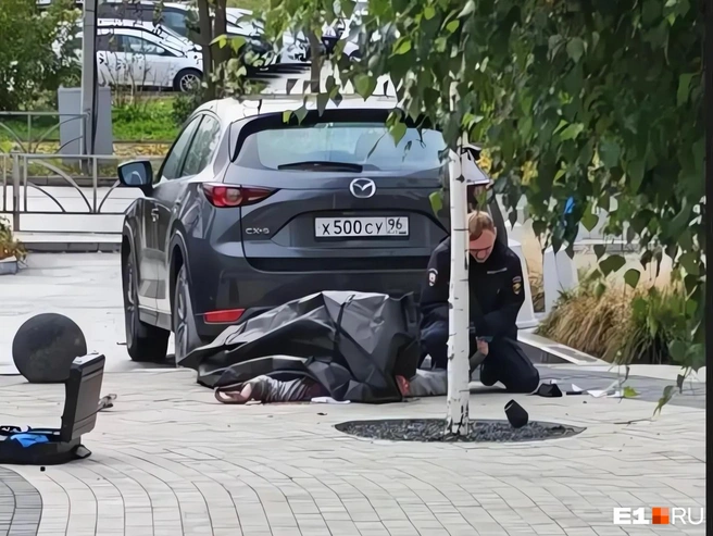 Труп заметили под окнами дома на Репина | Источник: читательница E1.RU