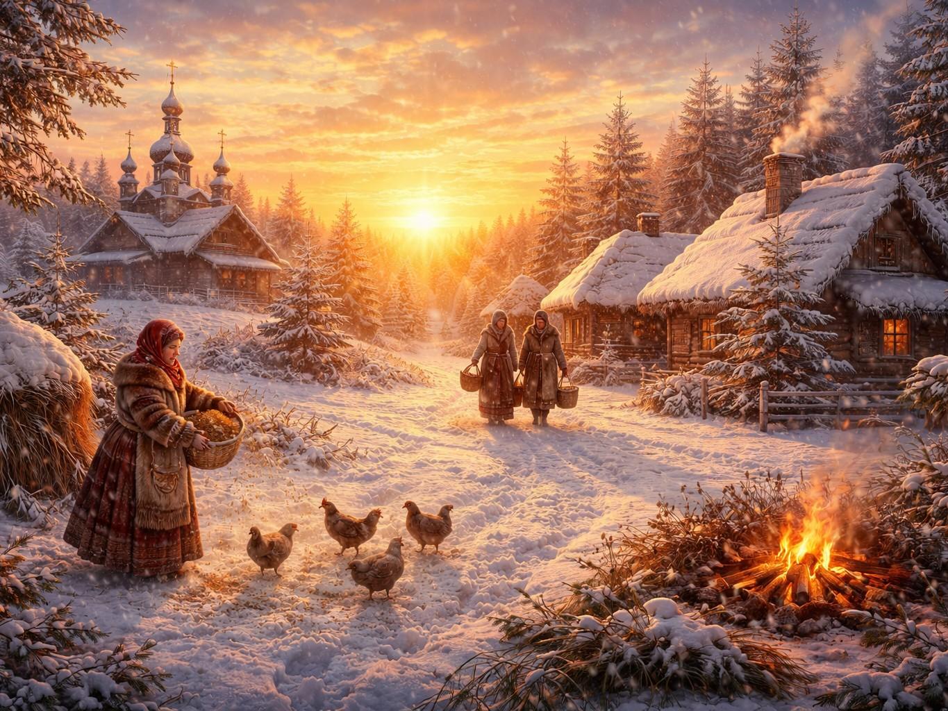 Солнце разворачивается, зима крепчает: что сулят приметы на Спиридонов день 25 декабря