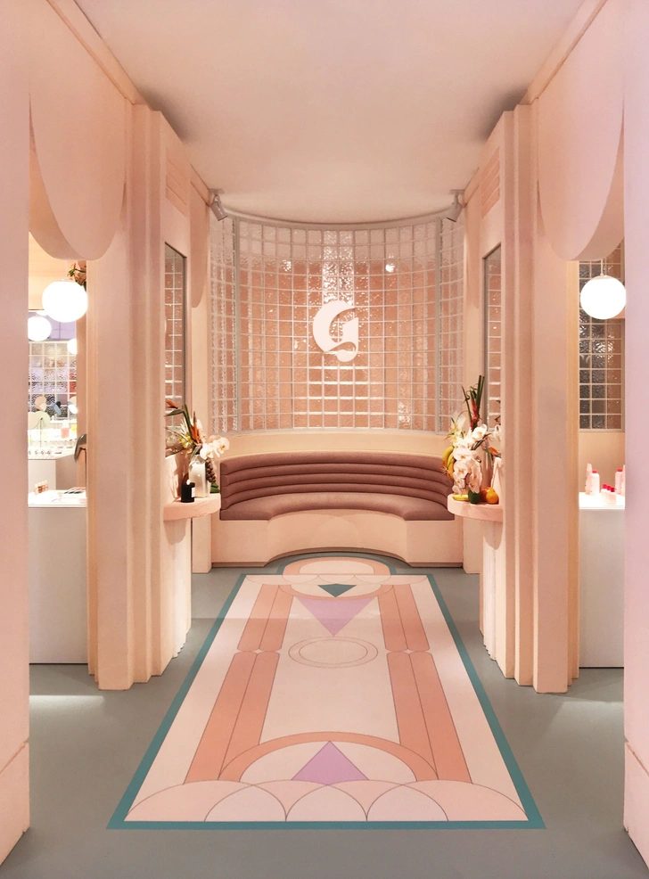 Pop-up бутик Glossier в Майами (фото 0)