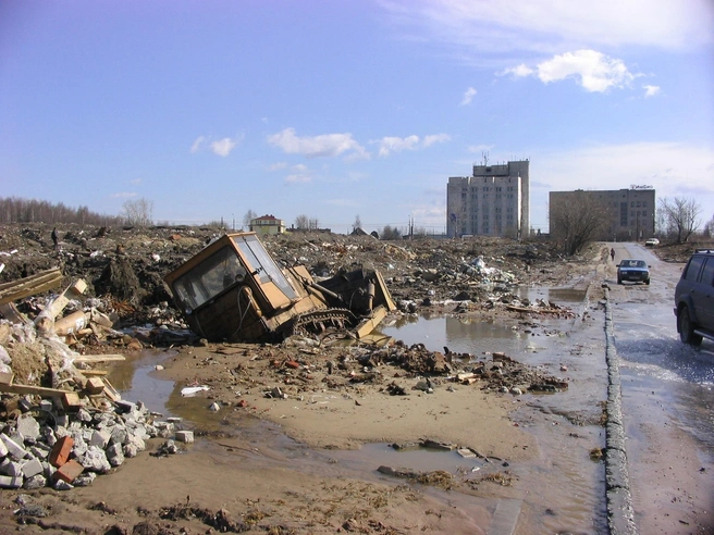 Раньше на месте будущего ТЦ была свалка | Источник: «Уже не Горький» / Vk.com