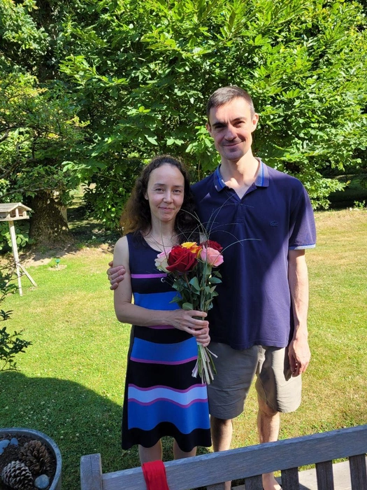 Ольга и Антуан&nbsp;— очень красивая пара | Источник: личный архив Ольги Онтанкс-Плотниковой