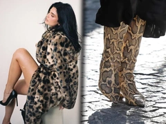 Змеиные сапоги и леопардовая шуба — хищный дуэт этой зимы: 20 моделей