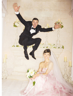 Первой свадебное фото Джастина Тимберлейка и Джессики Билл