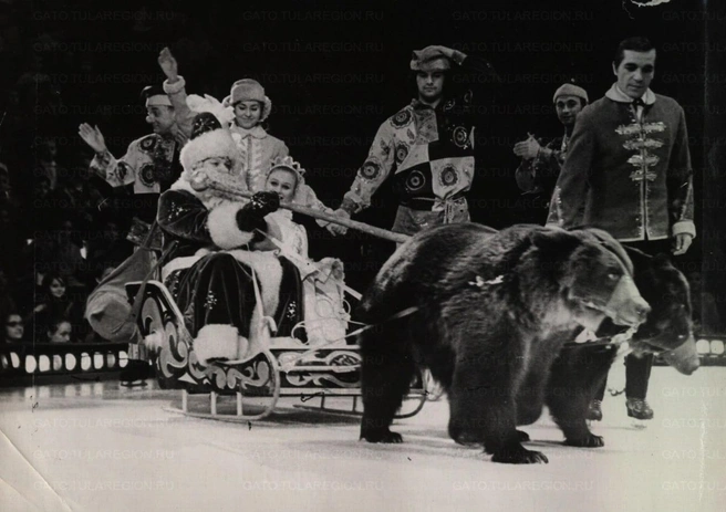 В Туле любили выступления с медведями? Дата съемки 1974 год. | Источник: Тульский государственный архив