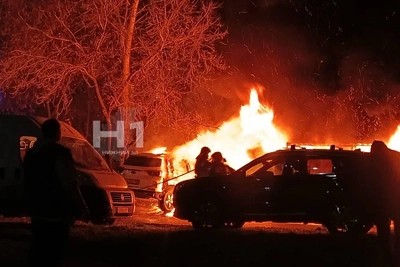 В Сормове ночью сгорел припаркованный автомобиль