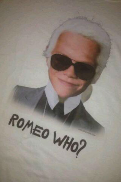 Ромео в образе известного кутюрье