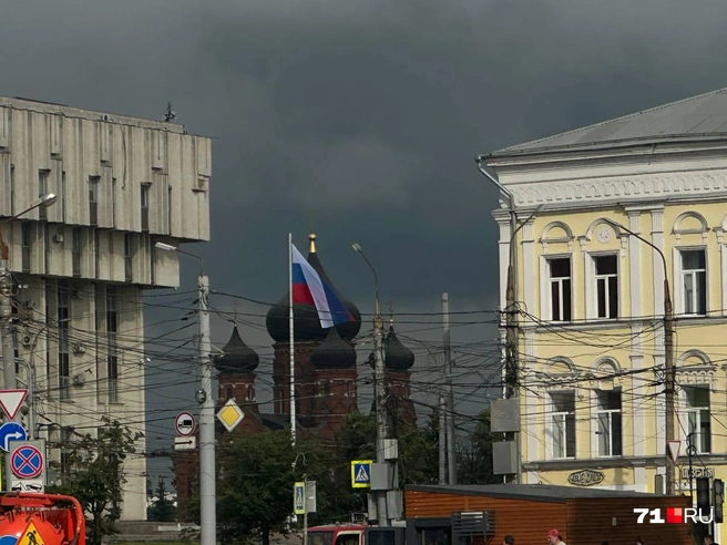 Показываем обстановку из центра города | Источник: Виктория Денисова / 71.RU