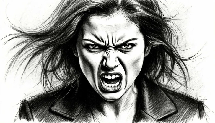 Стилизация под черно-белый графический карандашный набросок углем | Источник: Шедеврум