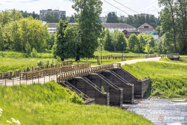 Тихвинский шлюз водной системы, основанной Петром I | Источник: Михаил Огнев / «Фонтанка.ру»