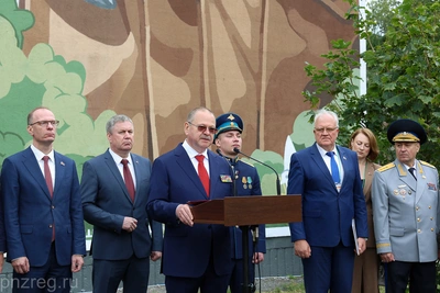 В Пензе открыли мурал Петру Котельникову