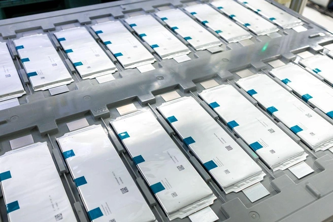 Батареи собирают из пакетных ячеек (pouch cells)&nbsp;— такие чаще встречаются в смартфонах, а не электромобилях | Источник: АО «ТВЭЛ»