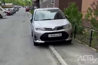 Автомобилисты в ЖК Аралия оккупировали тротуары