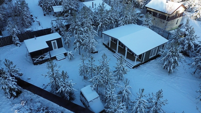 В таких домах комфортно жить в любое время года | Источник: House Forest