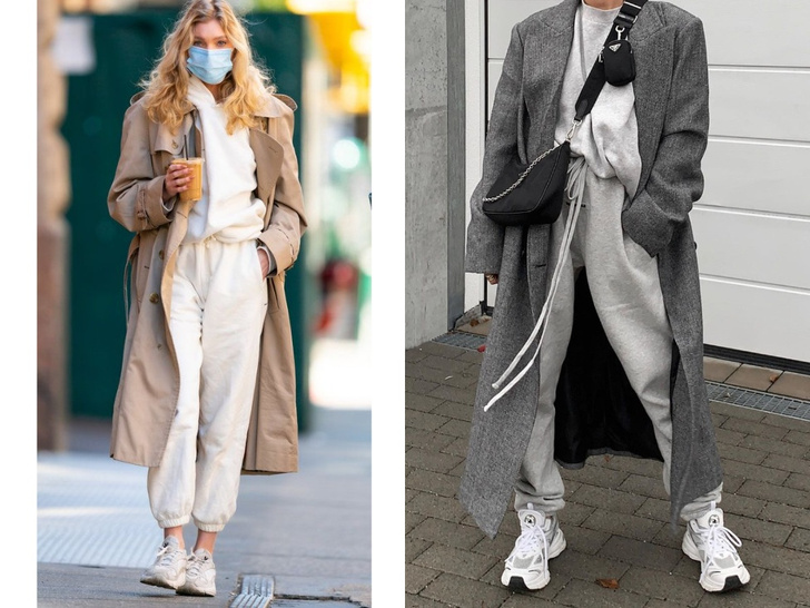 Пальто + худи: модное сочетание для тех, кто не хочет мерзнуть этой осенью