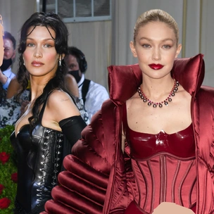 Латекс, кожа и кружева: сексуальные образы Джиджи и Беллы Хадид на Met Gala 2022 🔥