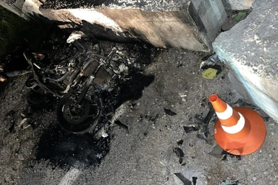 Мотоциклист сгорел после ДТП в Шелеховском районе