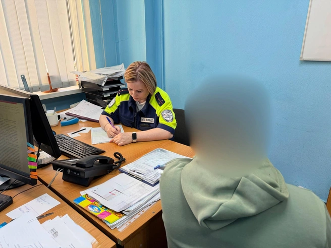 С курьером уже провели беседу | Источник: ГАИ Челябинска