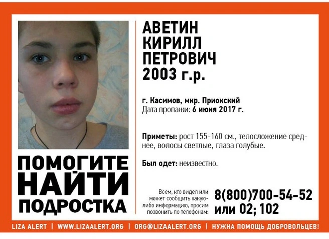 В Рязанской области идут поиски подростка из Касимова | ya62.ru