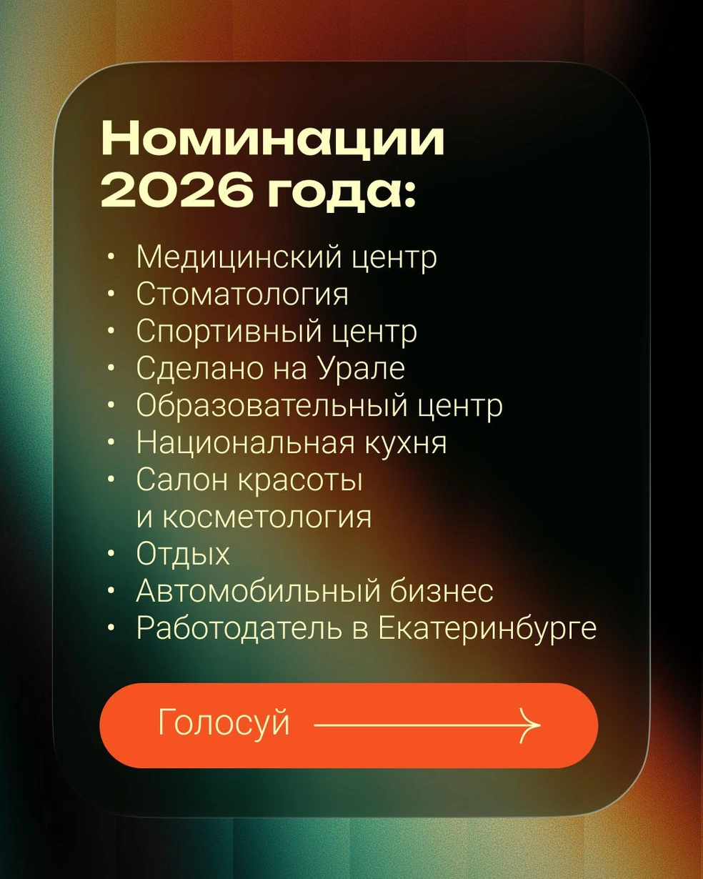 Полный список номинаций 2026 года | Источник: Городские медиа