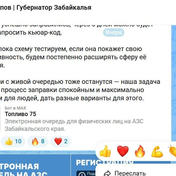 Без негатива | Источник: канал губернатора