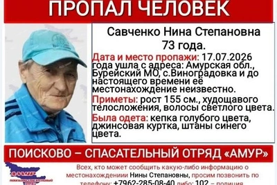 В Приамурье ищут пропавшую пенсионерку