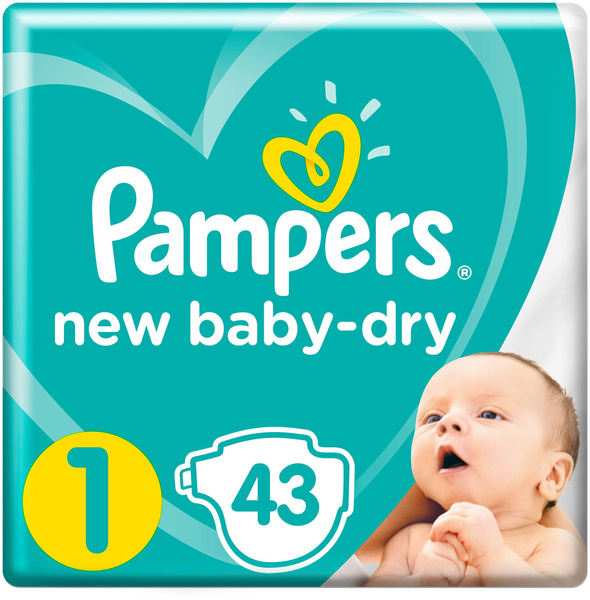 Pampers подгузники New Baby Dry 1 (2-5 кг)