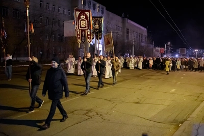 Ночной пасхальный крестный ход в Чите перекроет улицы
