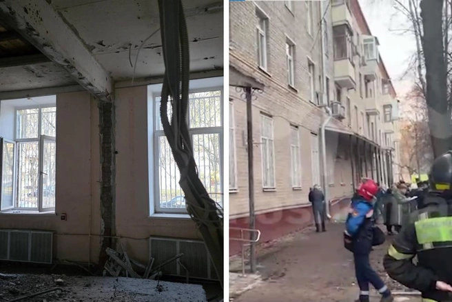 В Москве обрушились перекрытия в жилом доме | Источник: ПРОКУРАТУРА МОСКВЫ / T.me, Mash / T.me