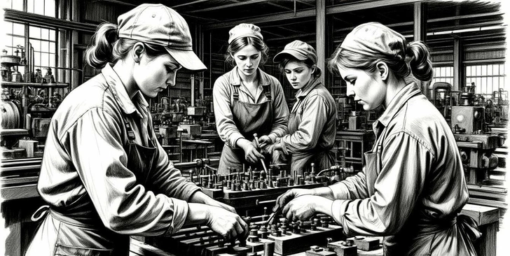 Стилизация под графический набросок карандашом в журнале | Источник: Шедеврум