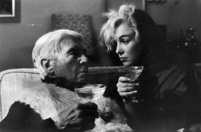 Арнольд Ньюман. Карл Сэндберг и Мэрилин Монро, 1962