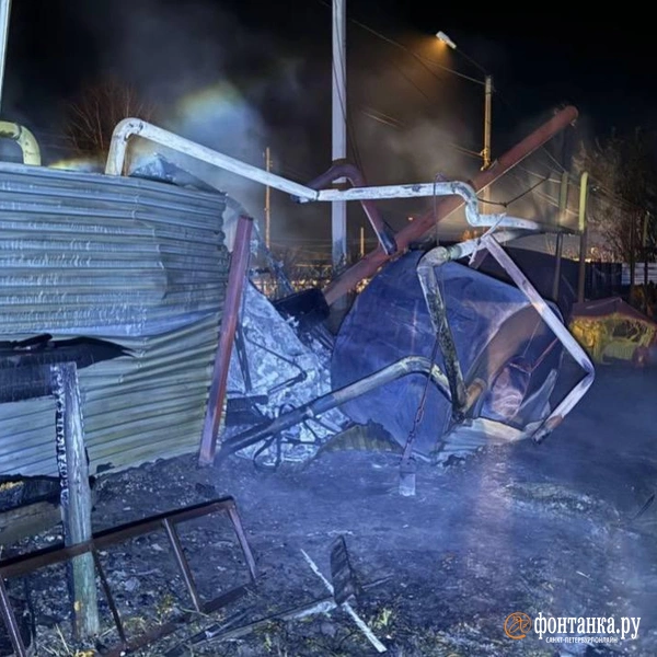 Водитель протаранил газовую трубу в Нижегородской области. Последствия на фото | Источник: ГУ МВД России по Нижегородской области
