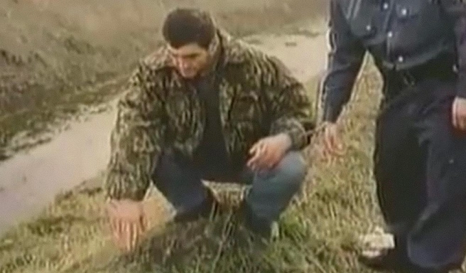 На следственном эксперименте Ароян рассказал и показал, как убивал девушек | Источник: прокуратура Краснодарского края