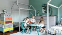Игровые зоны в детских комнатах: 35+ примеров