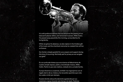 Умер легендарный сальса-музыкант Уилли Колон