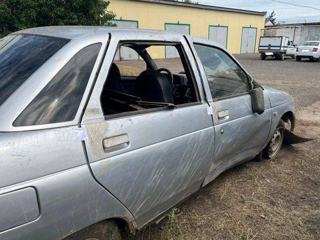 В Ташлинском районе неудачливый угонщик опрокинул в кювет «одиннадцатую» | Источник: УМВД России по Оренбургской области