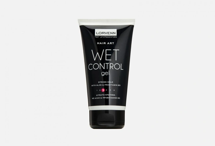 Гель для создания эффекта мокрых волос, сильной фиксации LORVENN WET CONTROL 