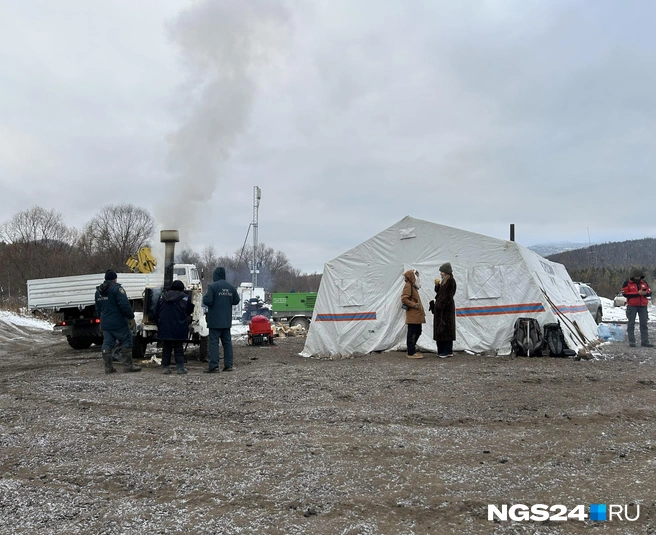 У полевой кухни | Источник: Алексей Тайганавт / NGS24.RU