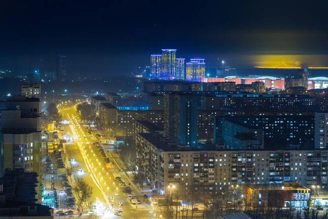 Вечером в сторону ТРЦ VEER Mall открывается интересный вид | Источник: PRINZIP