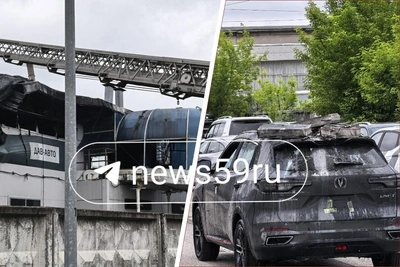 Новые машины обгорели при пожаре в автосалоне ДАВ-Авто