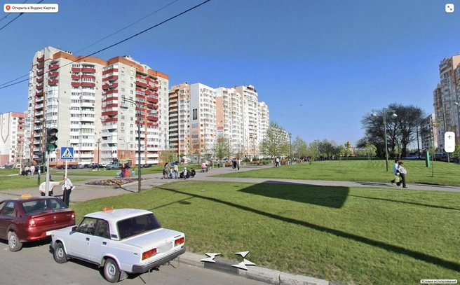 2010 и 2025 годы&nbsp;— бульвар Платановый в ЮМР | Источник: Yandex.ru
