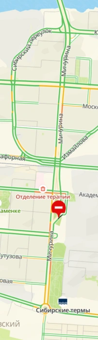Информации об аварии на картах нет, как и пробки | Источник: 2gis.ru