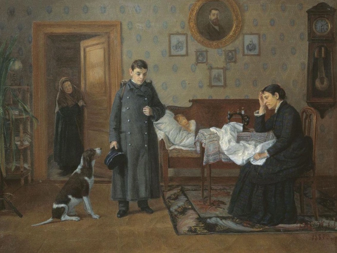 «Провалился», художник Дмитрий Жуков, 1891 год. | Источник: Wikimedia Commons