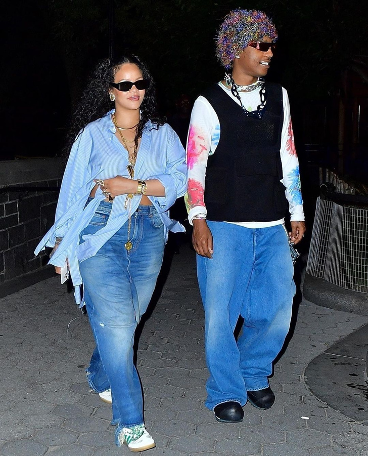 Самая модная пара: Рианна и A$AP Rocky в Нью-Йорке