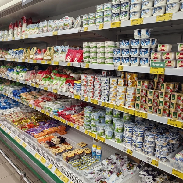Молочная продукция не только на месте, но и вся продается по скидкам | Источник: Андрей Пашинский / Voronezh1.ru