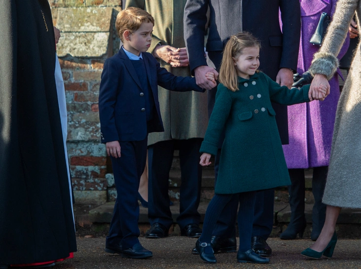 Принц Джордж и принцесса Шарлотта, 25 декабря 2019 года